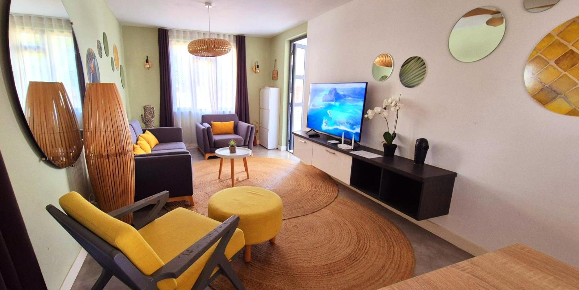 Sweet Beach Apt-Pool, Terrace, Ground Floor, Few Steps From Beach! Flic en Flac Luaran gambar